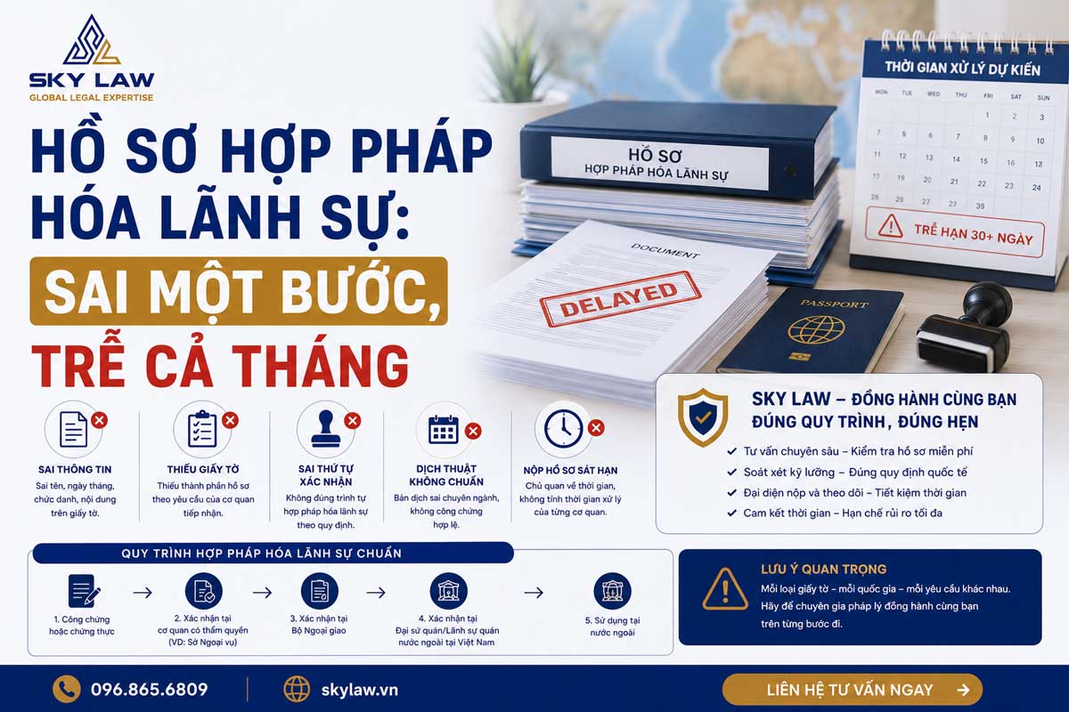 HỒ SƠ HỢP PHÁP HÓA LÃNH SỰ: SAI MỘT BƯỚC, TRỄ CẢ THÁNG