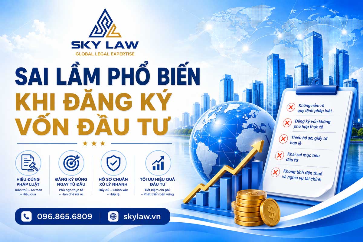 3 sai lầm phổ biến khi đăng ký vốn đầu tư