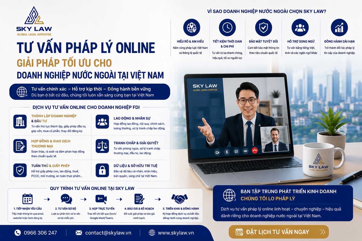 Tư Vấn Pháp Lý Online – Giải Pháp Tối Ưu Cho Doanh Nghiệp Nước Ngoài Tại Việt Nam