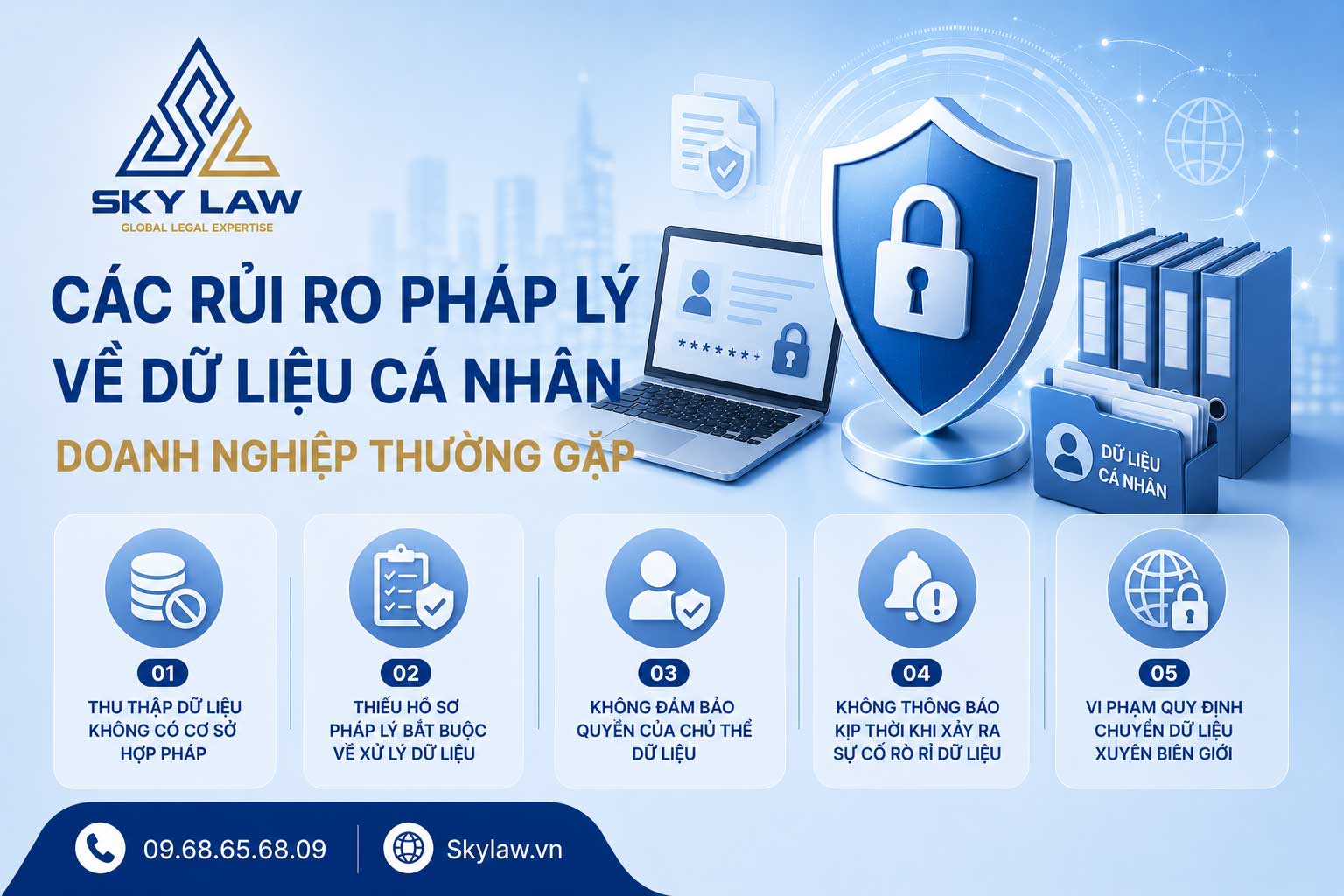 CÁC RỦI RO PHÁP LÝ VỀ DỮ LIỆU CÁ NHÂN DOANH NGHIỆP THƯỜNG GẶP